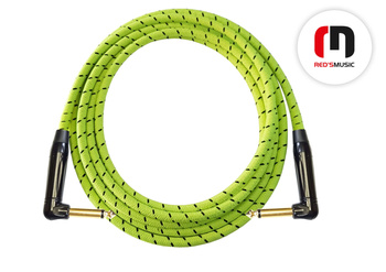 Kabel instrumentalny JACK KĄTOWY - JACK KĄTOWY Neonowy