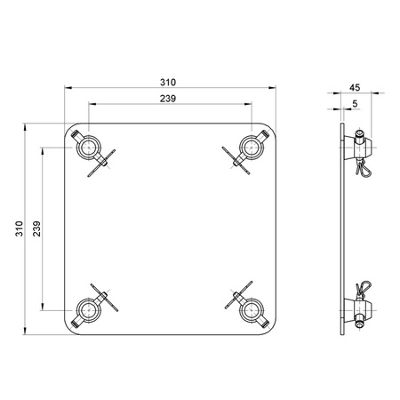Podstawa PDS 35 310x310 Black