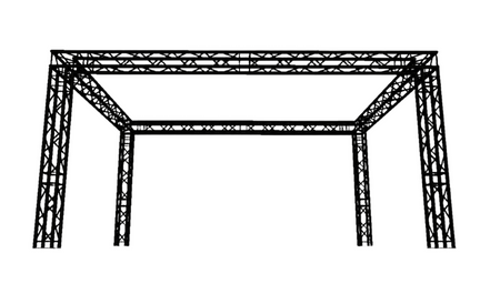 Stoisko Targowe Quadro Czarne