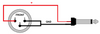 Kabel mikrofonowy XLR F - JACK 6.3 ECONOMIC Czarny