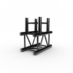 Naroże kratownicy QUADRO 290 AL34T35 Czarne