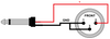 Kabel mikrofonowy XLR M - JACK 6.3 ECONOMIC Czerwony