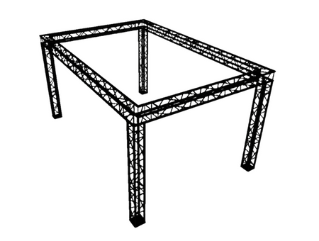 Stoisko Targowe Quadro Czarne