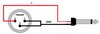 Kabel mikrofonowy XLR F - JACK 6.3