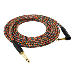 Kabel instrumentalny JACK - JACK KĄTOWY Wielokolorowy
