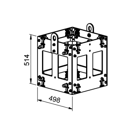 Wózek skręcany do systemu AL/ALHD 40