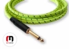 Kabel instrumentalny JACK - JACK KĄTOWY Neonowy