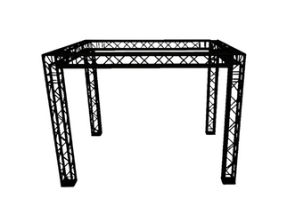 Stoisko Targowe Quadro Czarne