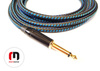 Kabel instrumentalny JACK - JACK KĄTOWY Czarno-niebieski