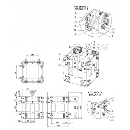 Wózek skręcany do systemu AL/ALHD 30