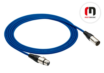 Kabel mikrofonowy XLR M - XLR F ECONOMIC Niebieski